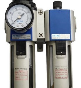 FILTRO+REGULADOR+LUBRICADOR DE 3/8" NPT, CON DRENAJE AUTOMATICO 145 PS